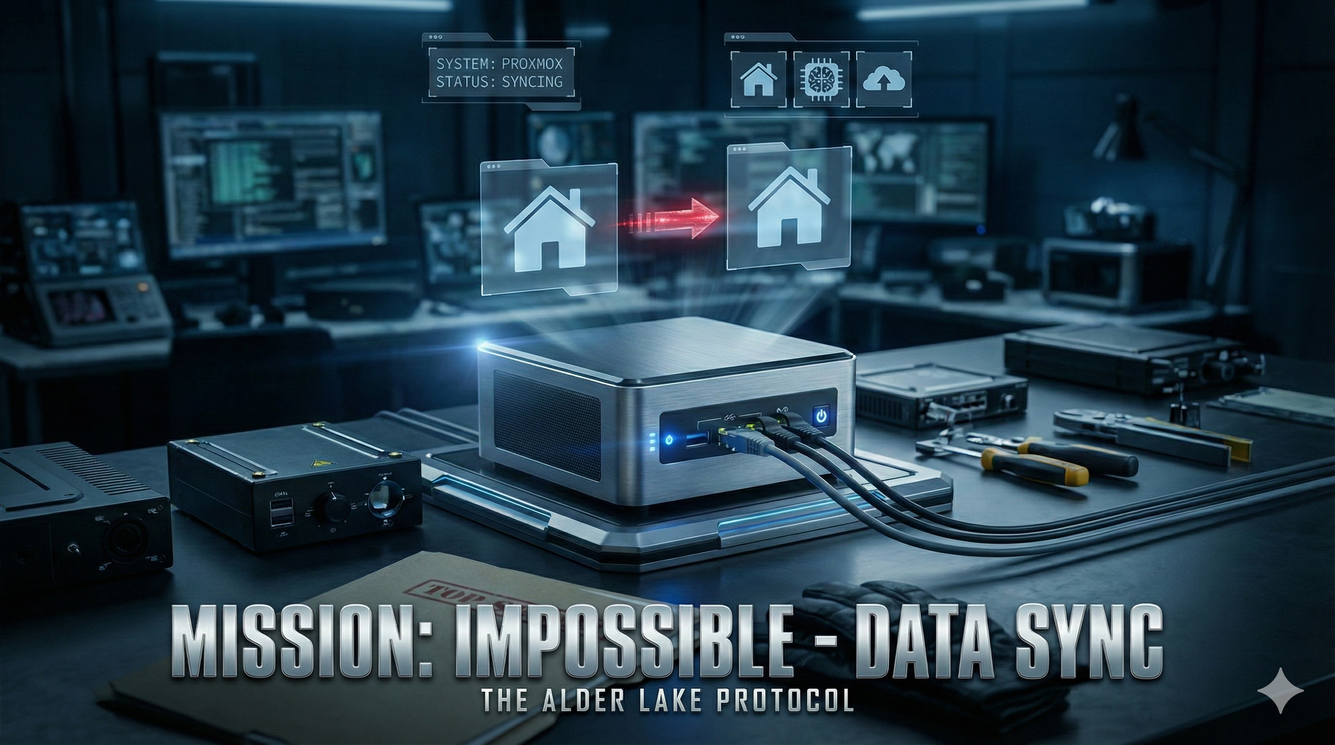 Setup minilab stile Mission Impossible